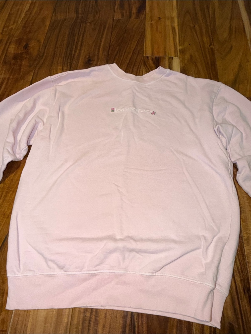 LoveShackFancy - Light Pink Crewneck Sweater